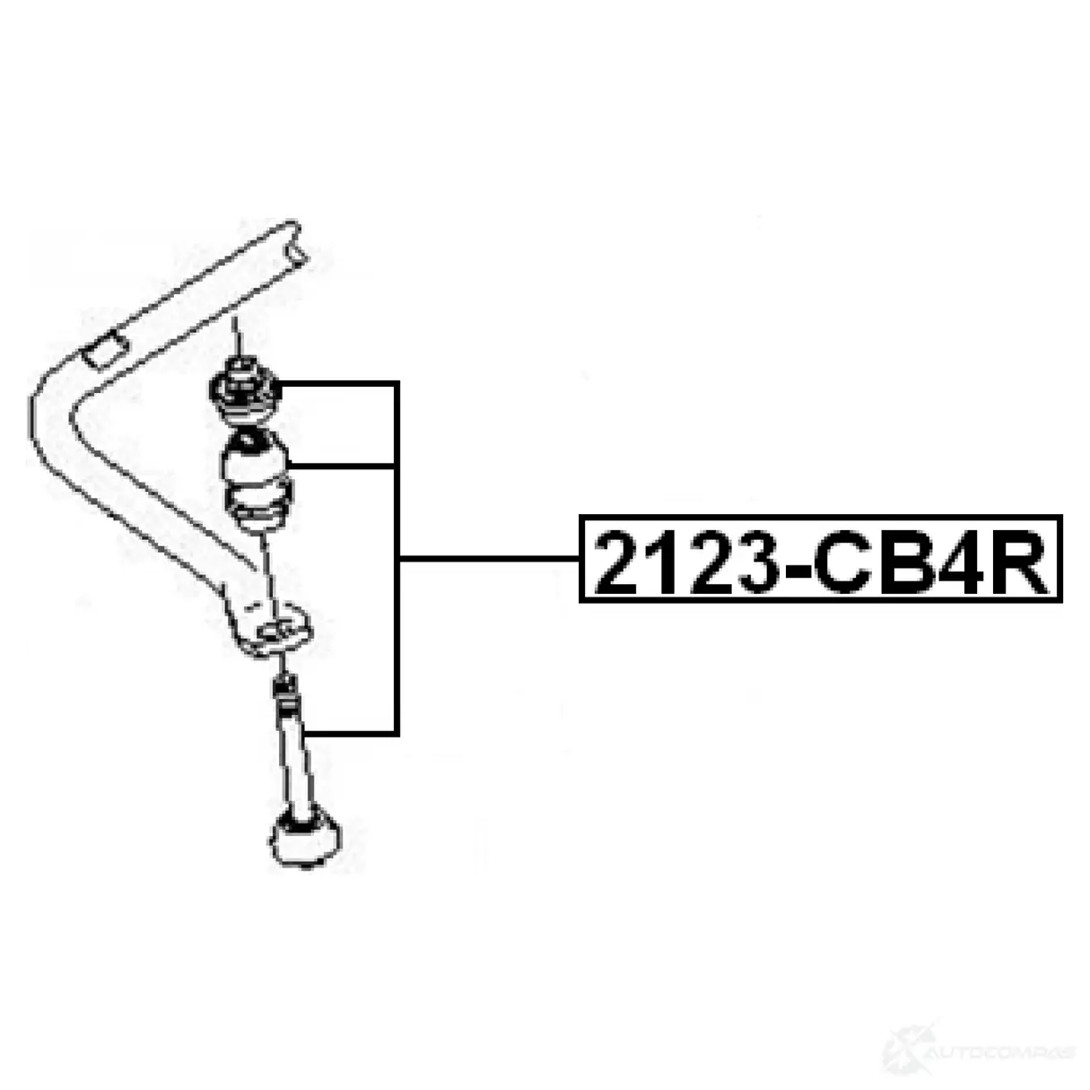 Стойка стабилизатора, тяга FEBEST 2123cb4r LXK9 N 4056111053448 3824810 изображение 1