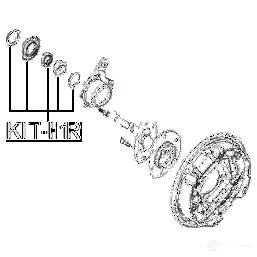 Подшипник приводного вала FEBEST I3H1U7 8 4056111115184 1270608014 kith1r изображение 1