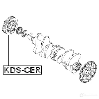 Шкив коленвала FEBEST kdscer YQS KI 3827072 изображение 1