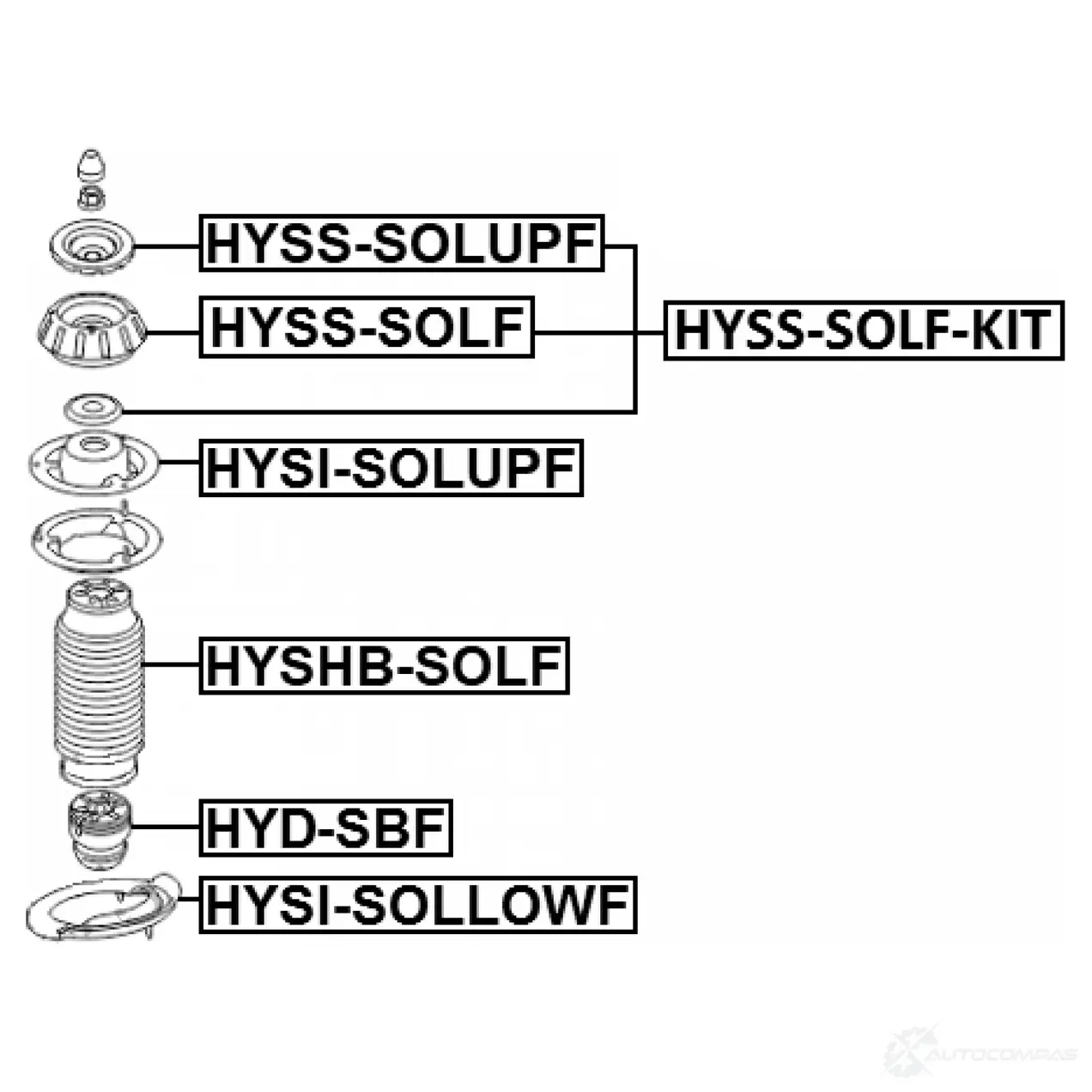 Тарелка пружины FEBEST 1440023617 XLUH0 BC HYSI-SOLUPF изображение 1