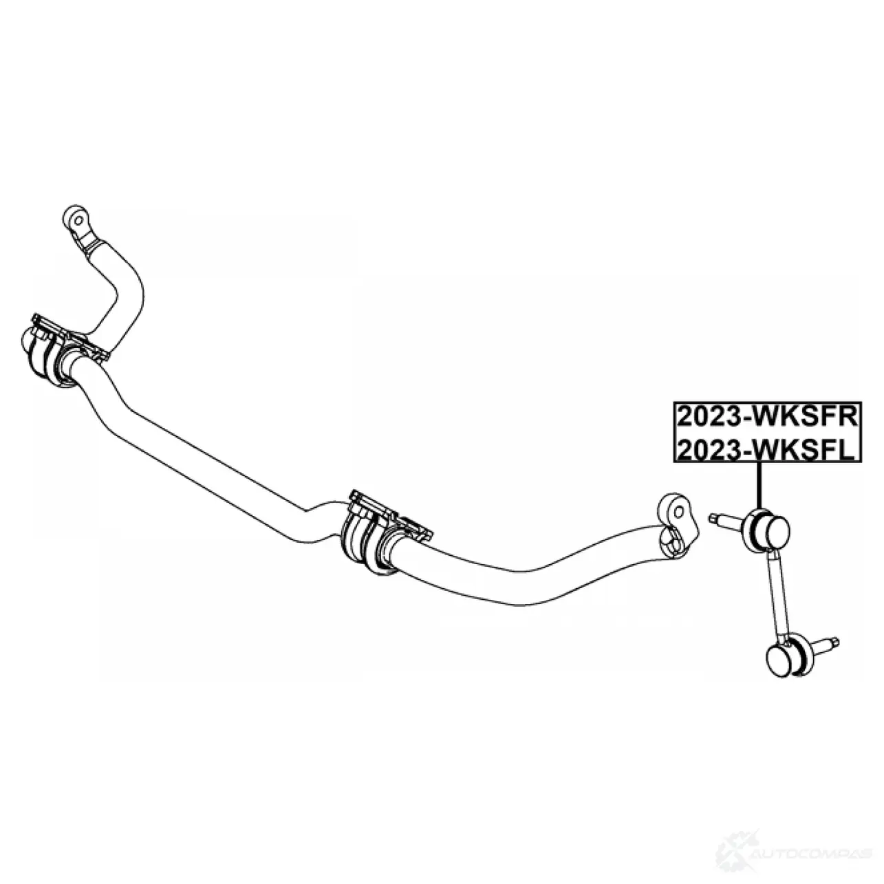 Тяга / стойка, стабилизатор FEBEST 2023-WKSFR 1440023210 2 E40MB0 изображение 1