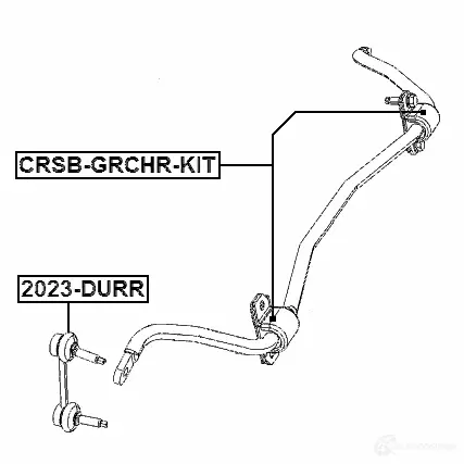 Стойка стабилизатора, тяга FEBEST 4056111128825 2023durr 1424281511 RVS Z8D изображение 1