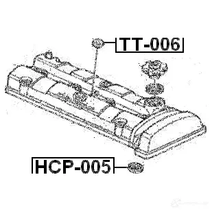 Уплотнительное кольцо оси свечи зажигания FEBEST 3826564 P AJD9WV 4056111060552 hcp005 изображение 1