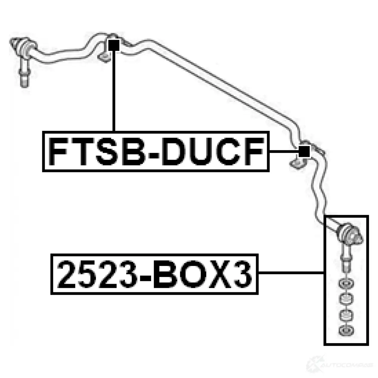 Втулка стабилизатора FEBEST ftsbducf 116339237 4056111097725 Z 855WPC изображение 1