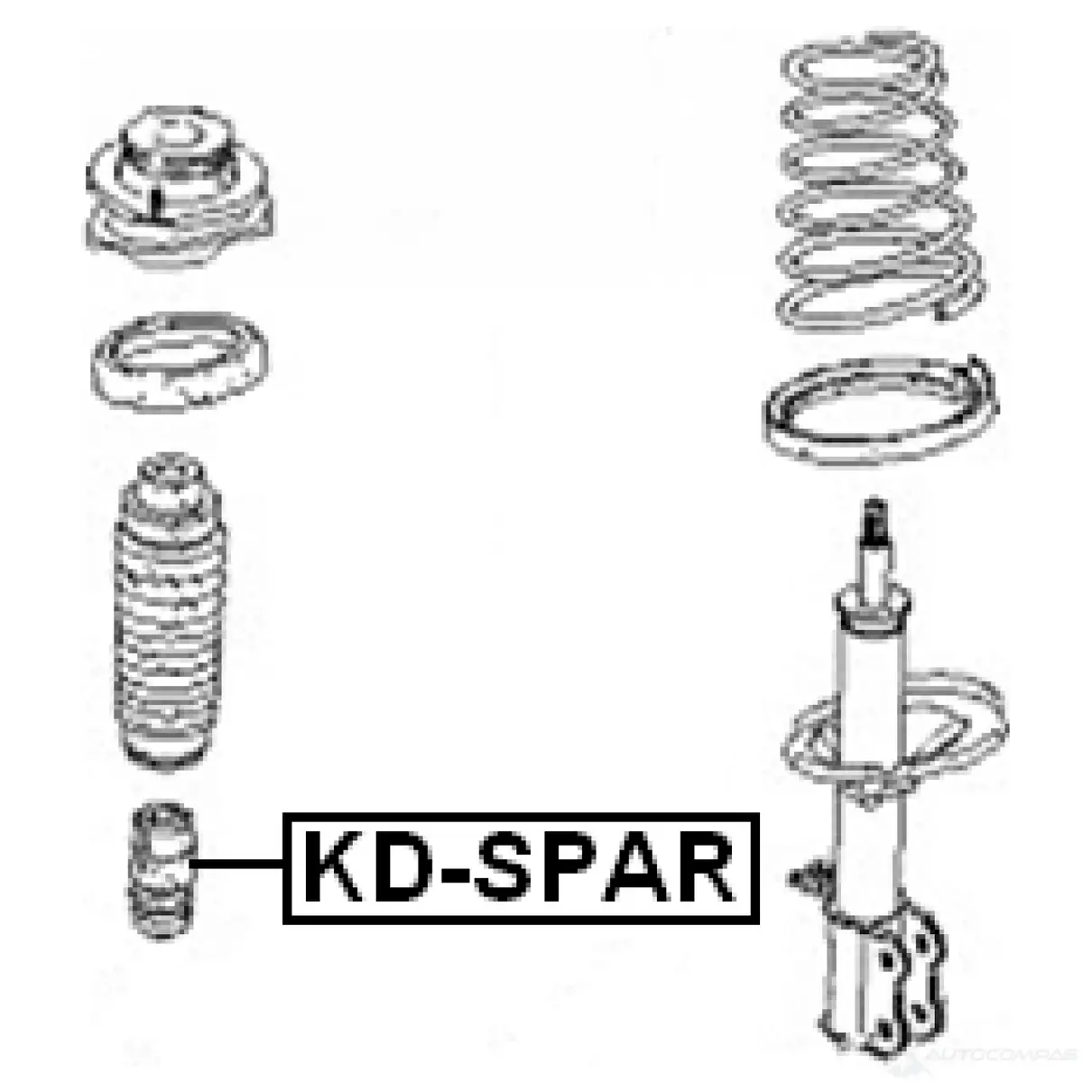 Отбойник амортизатора FEBEST kdspar 4056111042084 34CS CB7 3827071 изображение 1