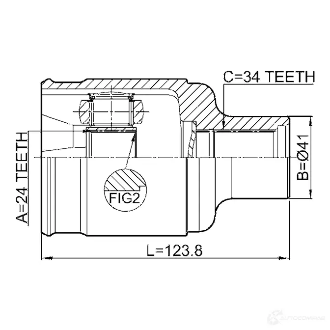 Шрус приводного вала, комплект FEBEST 1811mokkarh 4056111129686 9 RIBU 1424770103 изображение 1