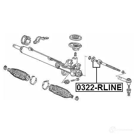 Рулевая тяга FEBEST 4056111074276 PNEY 7N 0322rline 1423716055 изображение 1