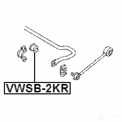 Втулка стабилизатора FEBEST 4056111126616 1424709671 vwsb2kr 4OTSJ 1 изображение 1