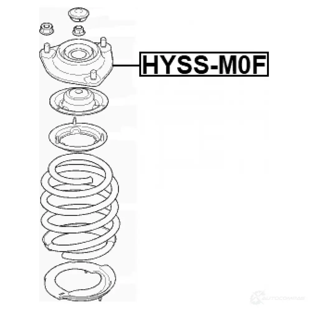 Крепление амортизаторов FEBEST hyssm0f 24ZM 3M 1439007866 изображение 1