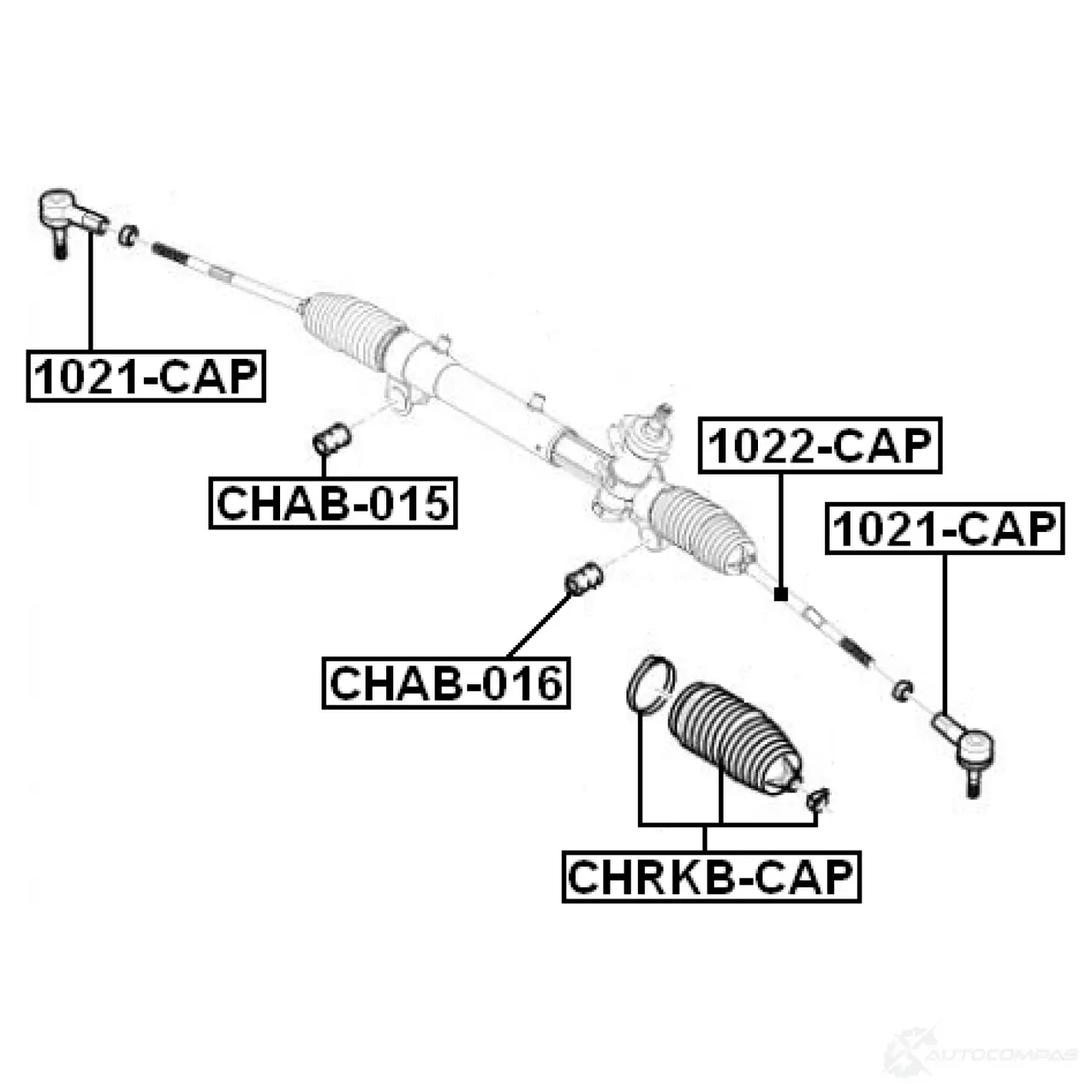 Пыльник рулевой рейки FEBEST chrkbcap 54804998 X OYV7 4056111048635 изображение 1