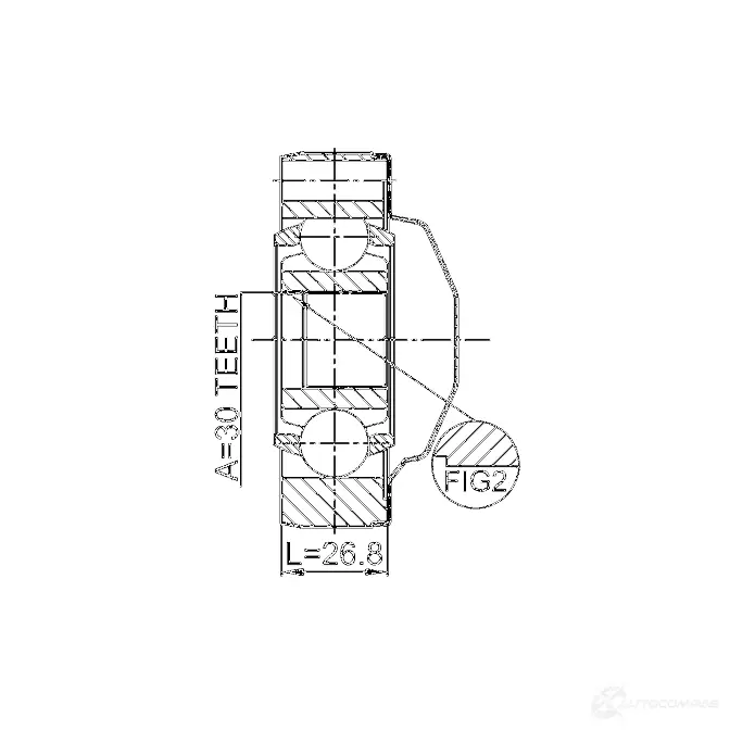 Шрус FEBEST 1611164SHA 1270597490 4056111113180 U GWTE1T изображение 1