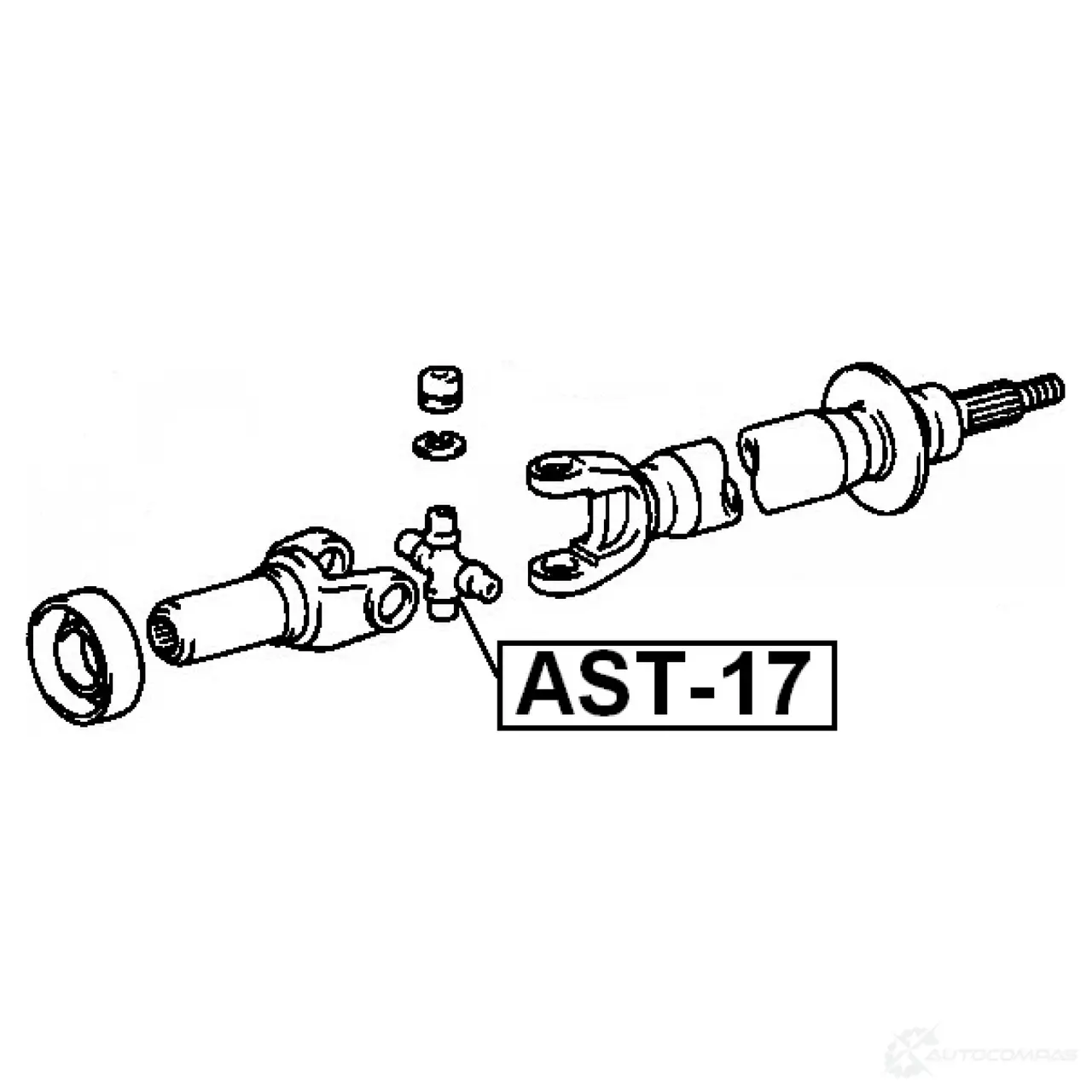 Крестовина кардана FEBEST 3825654 4056111023571 AST17 IS8 HU изображение 1