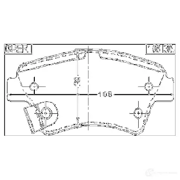 Тормозные колодки, комплект FEBEST 3822600 Q P8452 0301rer изображение 1