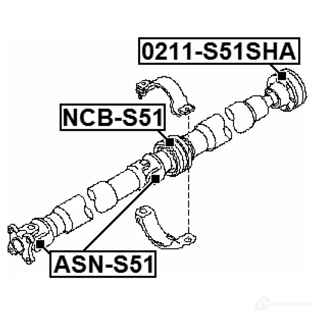 Крестовина кардана FEBEST RBU2Z PG ASNS51 4056111108285 3825640 изображение 1