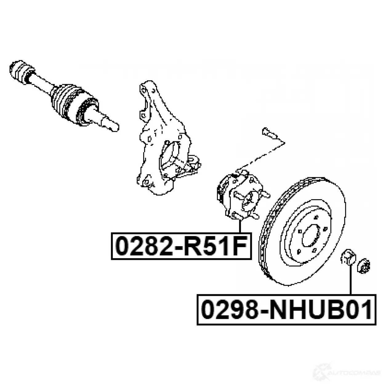 Гайка шруса FEBEST 9 UZ06 0298nhub01 1437403723 изображение 1