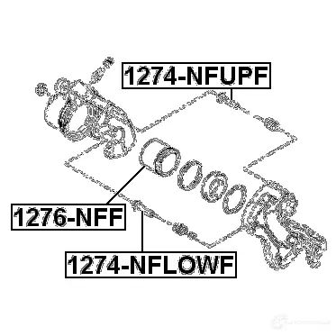 Поршень тормозного суппорта FEBEST 3824248 4056111071176 3 WXHN 1276nff изображение 1