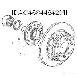 Ступичный подшипник FEBEST 4056111025117 dac45844042m UO 4HXT 3826157 изображение 1