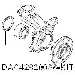 Подшипник ступицы колеса, комплект FEBEST dac42820036kit 4056111025025 3826127 LK FBE изображение 1