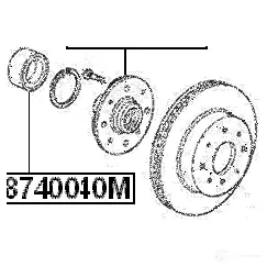 Ступичный подшипник FEBEST 4056111054872 dac38740040m 3826073 QJ 3RHB изображение 1