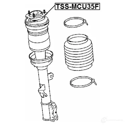 Крепление амортизаторов FEBEST 1424741259 tssmcu35f 4056111122564 QD 0PY изображение 1