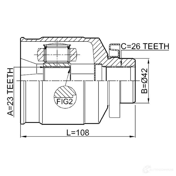 Шрус приводного вала, комплект FEBEST 1211tucjmrh LCZG9 R 1424769863 4056111125343 изображение 1