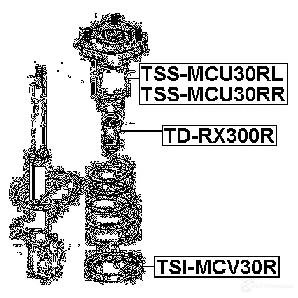 Крепление амортизаторов FEBEST NW 3RF1 4056111059600 3830436 tssmcu30rl изображение 1