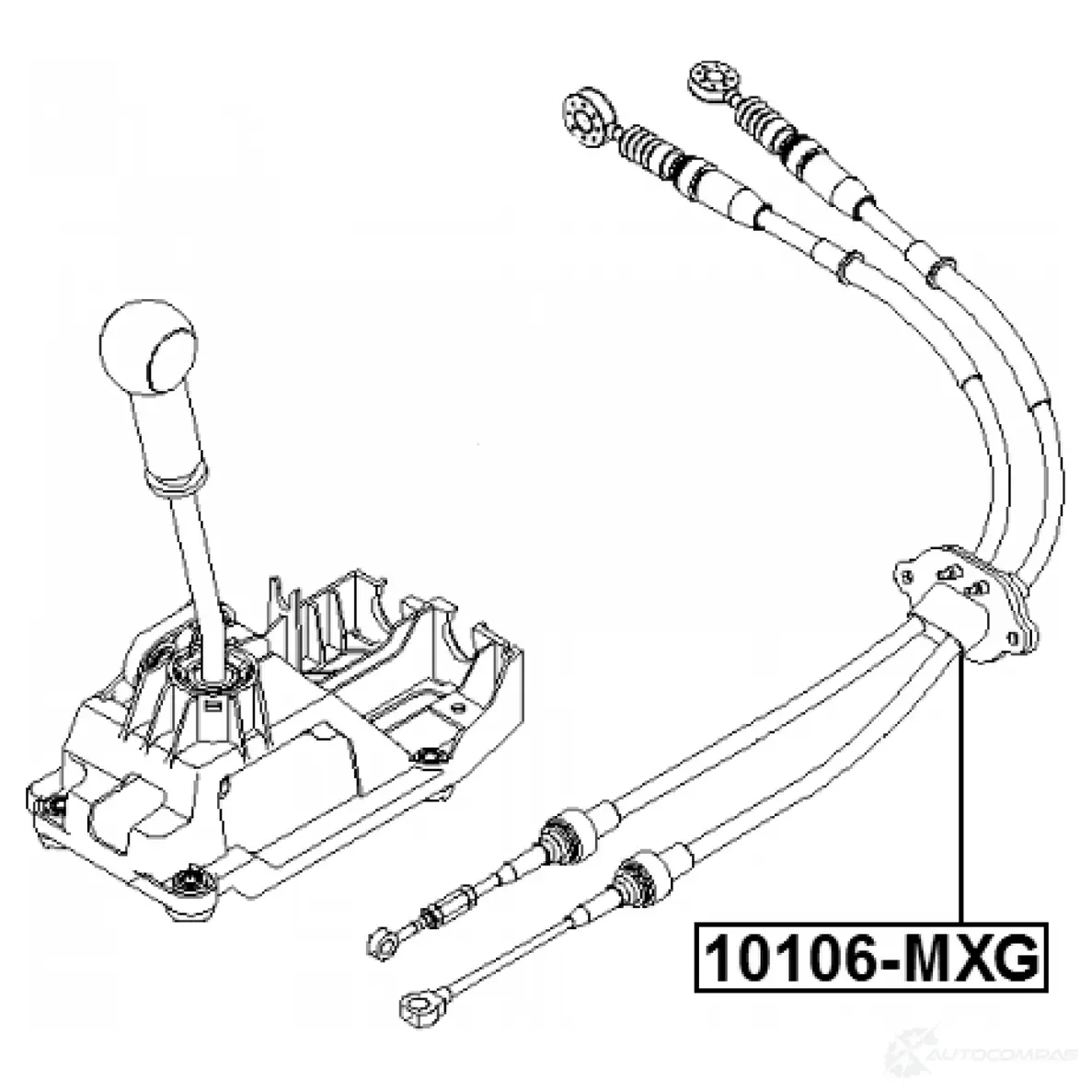Трос, механическая коробка передач FEBEST E X773 1440022961 10106-MXG изображение 1