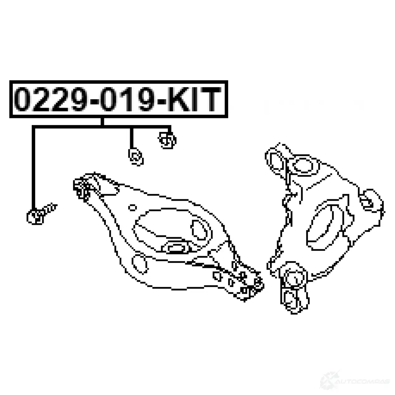 Развальный болт FEBEST 1438563520 0229019kit A Q3QE изображение 1