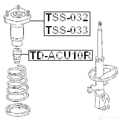 Крепление амортизаторов FEBEST SXY3M0 T 4056111003986 tss033 3830401 изображение 1