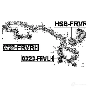 Втулка стабилизатора FEBEST 4056111052793 hsbfrvr 531241330 5P D71 изображение 1