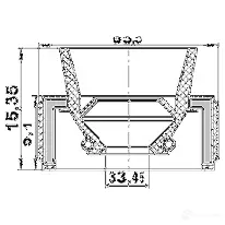 Сальник шруса FEBEST 95hby35630915l 3825430 NV4 TO 4056111084978 изображение 1