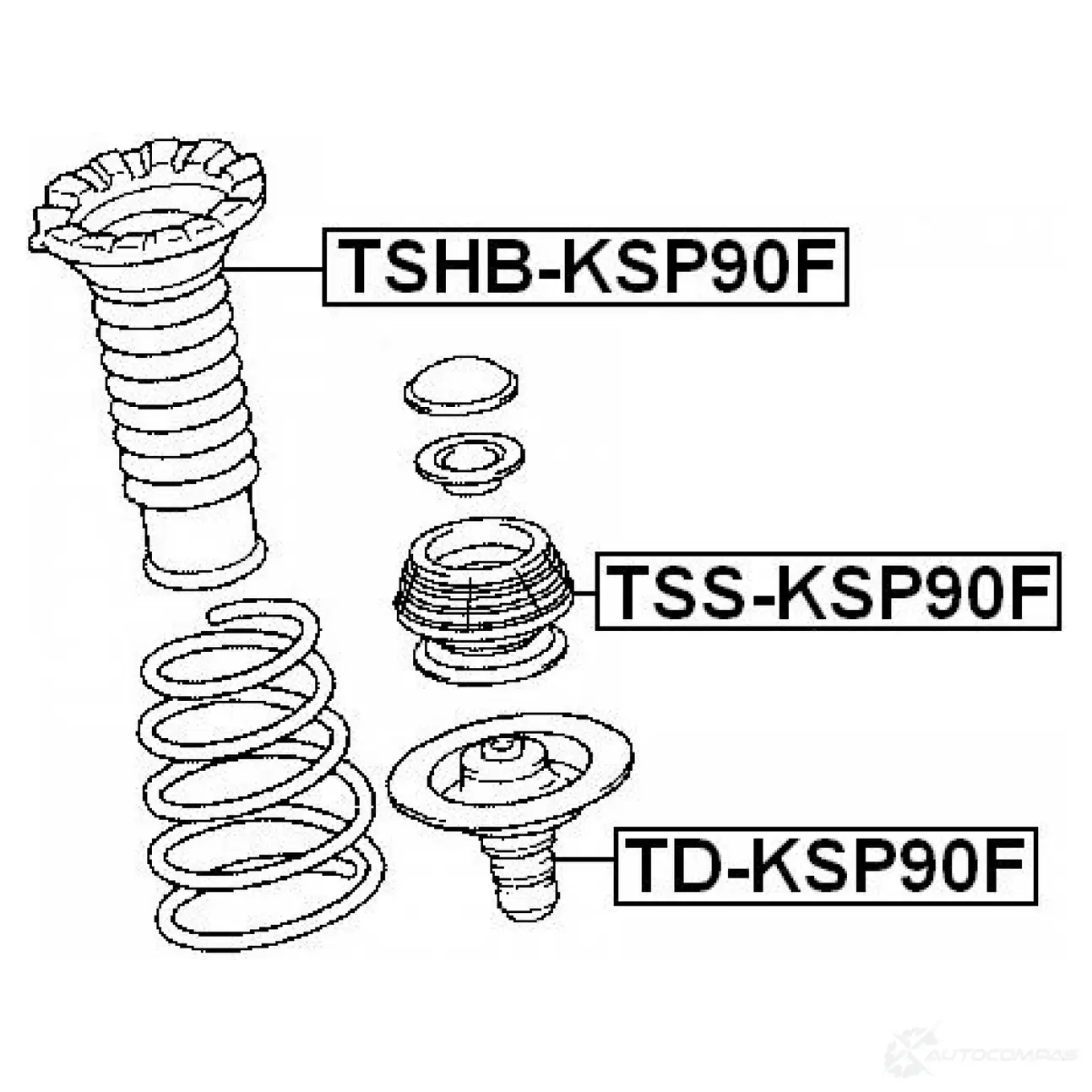 Пыльник амортизатора FEBEST 4056111057361 3830332 6VJLK QZ tshbksp90f изображение 1