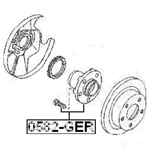 Ступица колеса FEBEST UT 3R9 0582ger 3823749 4056111040417 изображение 1