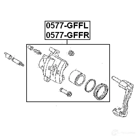 Тормозной суппорт FEBEST 0577gffl R1U EF 3823715 4056111009872 изображение 1