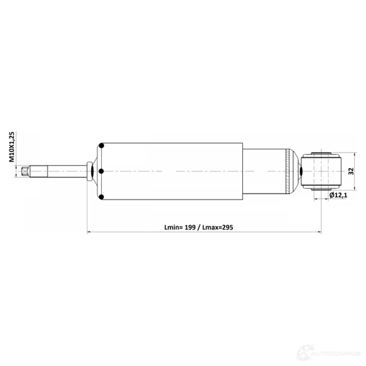 Амортизатор FEBEST 1440023916 02110-011F 6B 7GN изображение 1