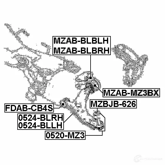 Рычаг FEBEST 4056111062419 3823611 JF0M GC 0524bllh изображение 1