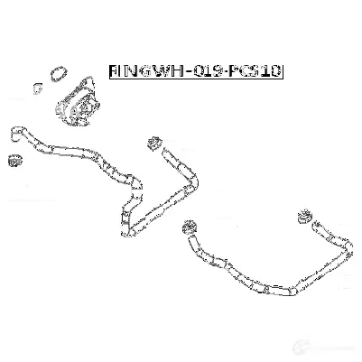 Прокладка масляного радиатора FEBEST ringol061pcs10 12F YK6 1436947701 изображение 1