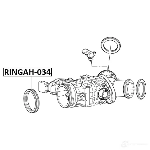 Прокладка впускного коллектора FEBEST ringah034 1436947377 5 W6PU изображение 1
