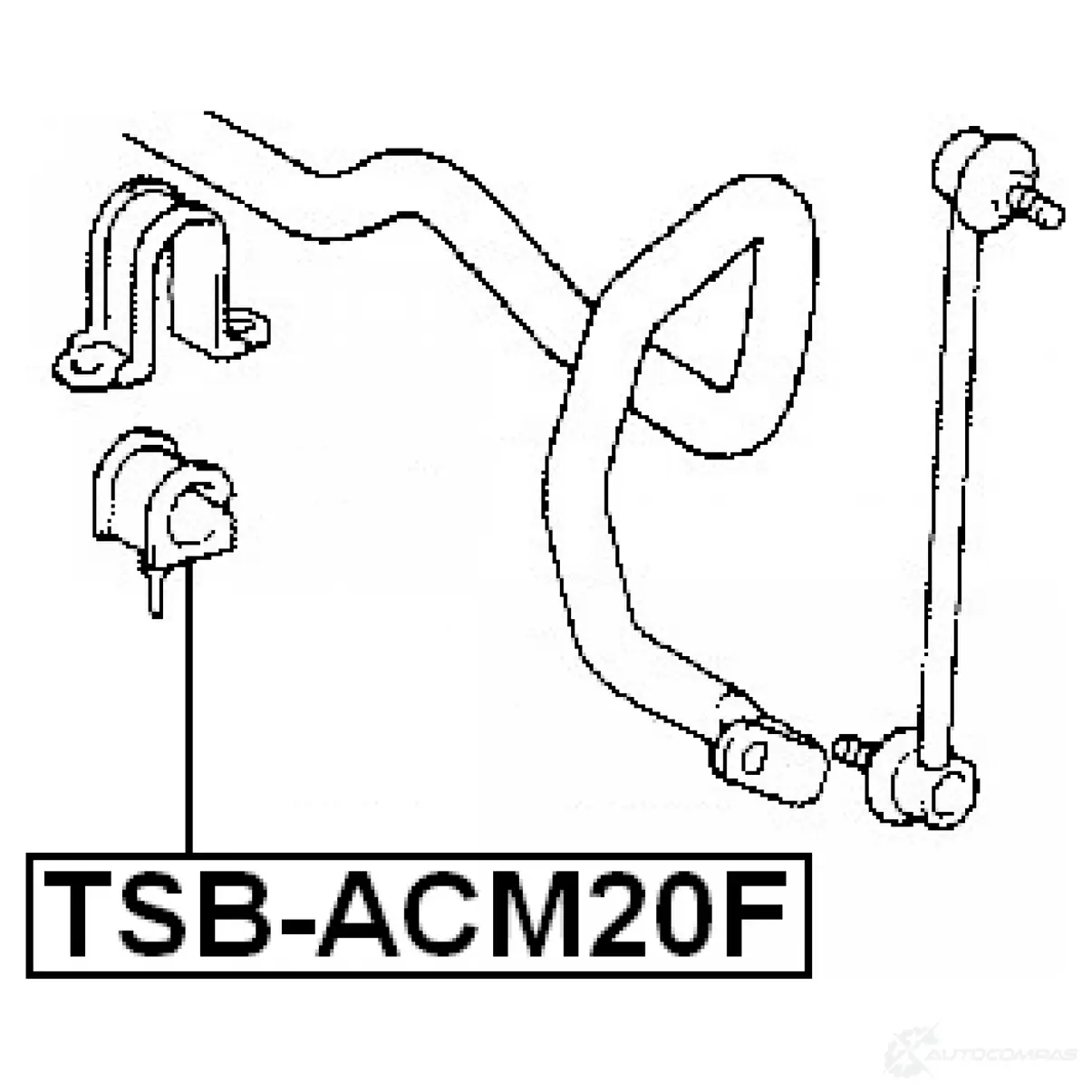 Втулка стабилизатора FEBEST tsbacm20f S6F QOO 3830179 4056111026855 изображение 1