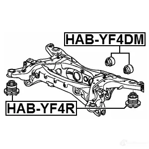 Сайлентблок задней балки FEBEST 1424650665 9 K9OSUP habyf4dm 4056111129020 изображение 1