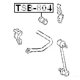 Втулка стабилизатора FEBEST tsb804 4056111030487 V KWOPR 3830154 изображение 1