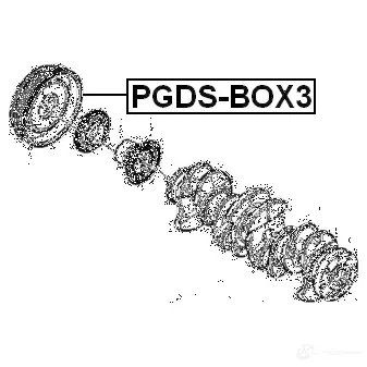 Шкив коленвала FEBEST 4056111065427 3828893 pgdsbox3 X DTY4 изображение 1