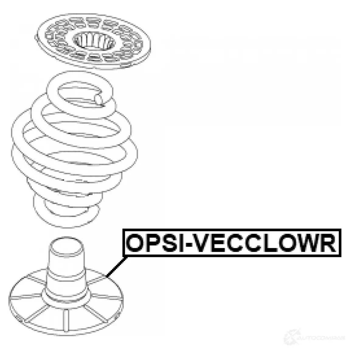 Тарелка пружины FEBEST 1440023634 K 7IYCPJ OPSI-VECCLOWR изображение 1