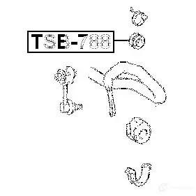 Втулка соединительной тяги FEBEST 4056111016894 MYD BDC tsb788 3830141 изображение 1