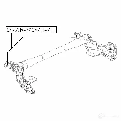 Сайлентблок задней балки FEBEST opabmokrkit NJ 0OLGX 4056111116082 3828855 изображение 1