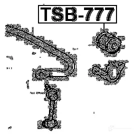 Втулка стабилизатора FEBEST BBR 40 4056111022550 tsb777 3830131 изображение 1