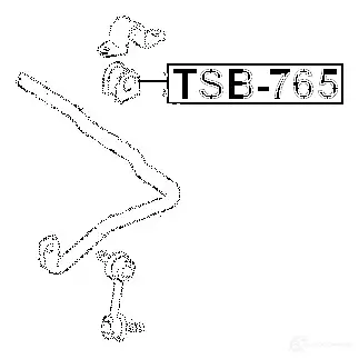 Втулка стабилизатора FEBEST tsb765 4056111006291 T NQO99 3830124 изображение 1