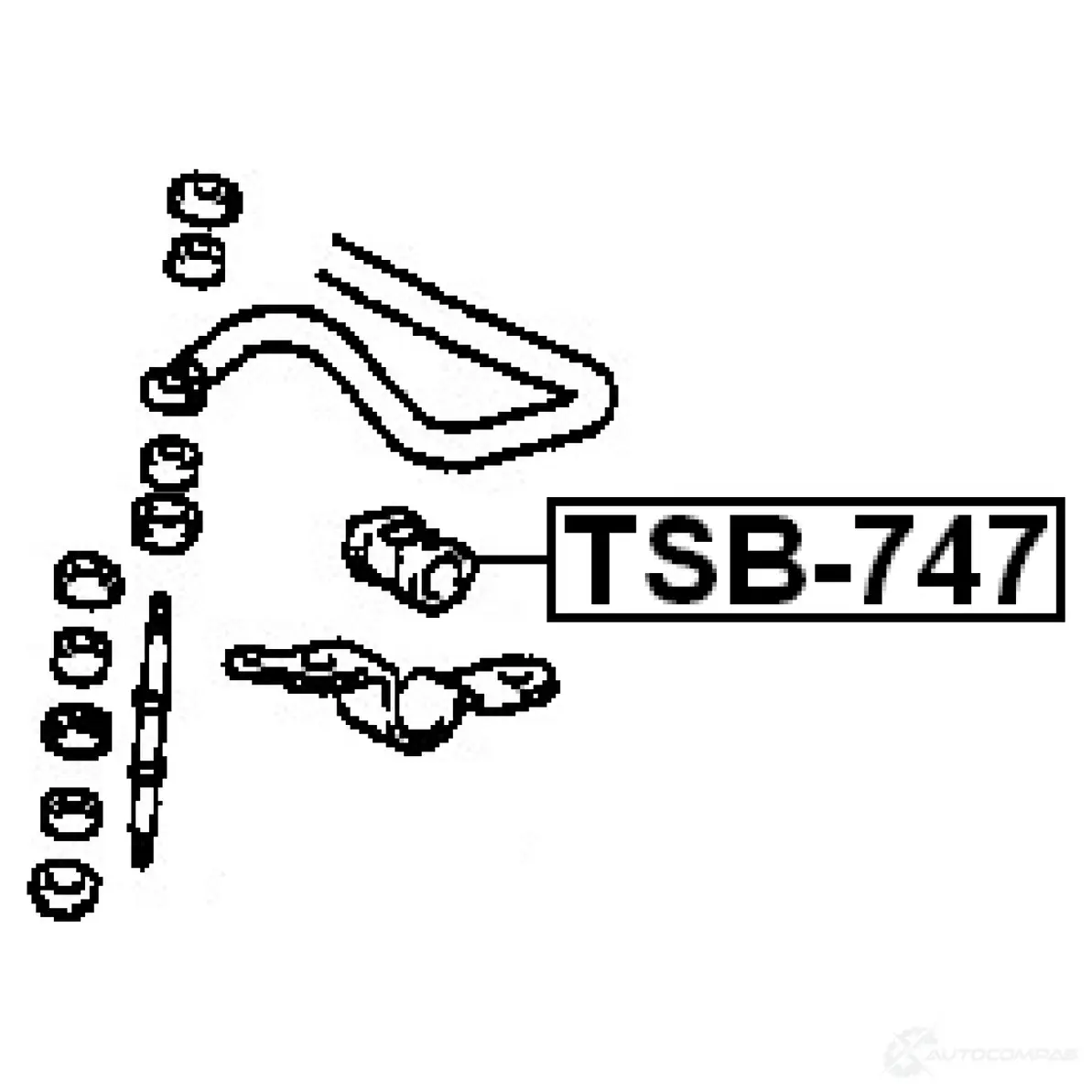 Втулка стабилизатора FEBEST 4I 36353 3830114 tsb747 4056111006406 изображение 1