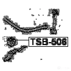 Втулка стабилизатора FEBEST WN 705J 4056111047218 3830091 tsb506 изображение 1