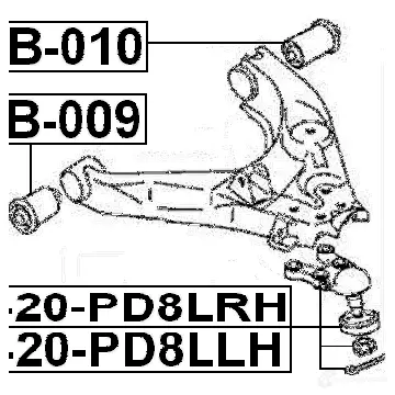 Шаровая опора FEBEST 0420pd8llh 4056111039626 3823096 LTP20W 5 изображение 1